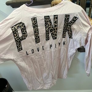 Victoria Secret Pink Oversized Long Sleeve Shirt
